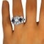 The Tazanna Ring, smallzoomed in top view on a hand