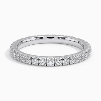 French Pavé Eternity Diamond Ring