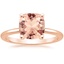 14K Rose Gold Perfect Fit 1.4mm Solitaire Ring, smalltop view