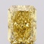 1.56 Ct. Fancy Vivid  Yellow Radiant Lab Grown Diamond