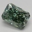 2.74 Ct. Fancy Vivid Green Radiant Lab Grown Diamond