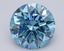 1.53 Ct. Fancy Vivid Blue Round Lab Grown Diamond