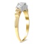 The Maressa Ring, smalltop view on a hand