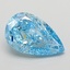 2.11 Ct. Fancy Vivid  Blue Pear Lab Grown Diamond