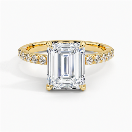 Diamond Accented Inner Impression Ring
