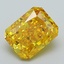3.10 Ct. Fancy Vivid Yellow Radiant Lab Grown Diamond
