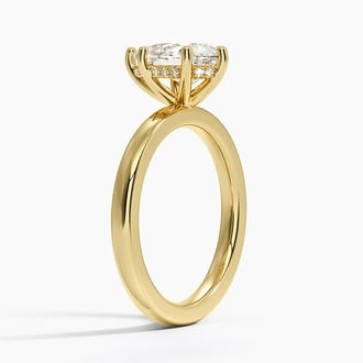 Sydney Perfect Fit Hidden Halo 2mm with 1.5ct Pear Certified Lab Diamond in 18K Yellow Gold