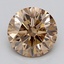 1.46 Ct. Light  Brown Round Lab Grown Diamond