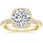 18K Yellow Gold Tacori Dantela Bloom Diamond Ring, smalltop view