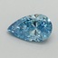 1.01 Ct. Fancy Vivid Blue Pear Lab Grown Diamond