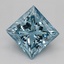 2.23 Ct. Fancy Vivid Blue Princess Lab Grown Diamond