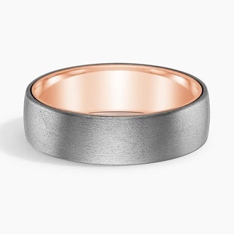 Tantalum and Gold Satin Finish Ring