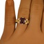 The Hialeah Ring, smallzoomed in top view on a hand