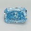 4.42 Ct. Fancy Vivid Blue Radiant Lab Grown Diamond