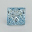 3.56 Ct. Fancy Intense Blue Princess Lab Grown Diamond