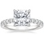 Platinum Olympia Three-Quarter Coverage Diamond Ring, smalltop view
