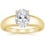 18K Yellow Gold Adrian Solitaire Ring, smalltop view