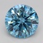 2.01 Ct. Fancy Vivid Blue Round Lab Grown Diamond