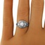 The Marais Ring, smalltop view on a hand