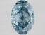 3.04 Ct. Fancy Vivid Blue Oval Lab Grown Diamond