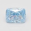 1.45 Ct. Fancy Vivid Blue Cushion Lab Grown Diamond