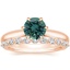 14K Rose Gold Catalina Ring with Marseille Diamond Ring (1/3 ct. tw.)
