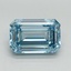 5.12 Ct. Fancy Intense Blue Emerald Lab Grown Diamond