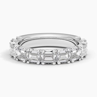 Nathalie Emerald Cut Lab Diamond Ring (2 1/2 ct. tw.) in Platinum
