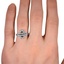 The Carena Ring, smallzoomed in top view on a hand