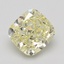 3.07 Ct. Fancy Yellow Cushion Diamond