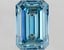 3.03 Ct. Fancy Vivid Blue Emerald Lab Grown Diamond