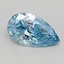 0.40 Ct. Fancy Vivid Blue Pear Lab Grown Diamond