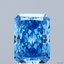 4.06 Ct. Fancy Vivid Blue Radiant Lab Grown Diamond
