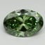 2.00 Ct. Fancy Vivid Pacific Green Oval Lab Grown Diamond