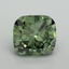 2.00 Ct. Fancy Vivid Pacific Green Cushion Lab Grown Diamond