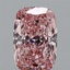 1.90 Ct. Fancy Vivid Pink Cushion Lab Grown Diamond