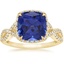 18K Yellow Gold Entwined Halo Diamond Ring (1/3 ct. tw.), smalltop view