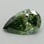 2.01 Ct. Fancy Vivid Green Pear Lab Grown Diamond