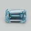 1.15 Ct. Fancy Vivid Blue Emerald Lab Grown Diamond