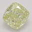 1.01 Ct. Fancy Light Yellow Cushion Diamond