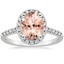 18K White Gold Odessa Halo Diamond Ring (1/5 ct. tw.), smalltop view