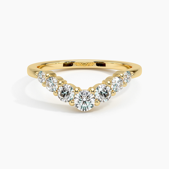 Emilie Seven Stone Contour Diamond Ring (1/2 ct. tw.) in 18K Yellow Gold