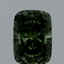 0.99 Ct. Fancy Vivid  Green Cushion Lab Grown Diamond
