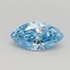 0.36 Ct. Fancy Vivid Blue Marquise Lab Grown Diamond