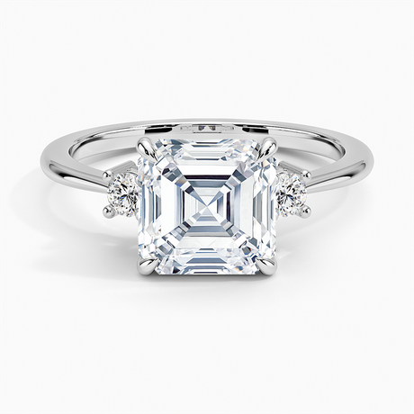 Three Diamond Engagement Ring - Selene