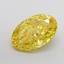 7.10 Ct. Fancy Vivid Yellow Oval Lab Grown Diamond