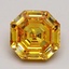 1.74 Ct. Fancy Vivid Orangy Yellow Asscher Lab Grown Diamond
