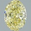 3.08 Ct. Fancy Intense  Yellow Oval Lab Grown Diamond