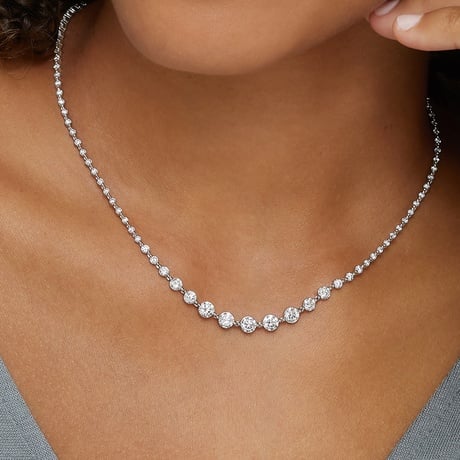 Marseille Lab Diamond Riviera Necklace (6 1/8 ct. tw.) - Brilliant Earth