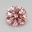0.60 Ct. Fancy Vivid Pink Round Lab Grown Diamond